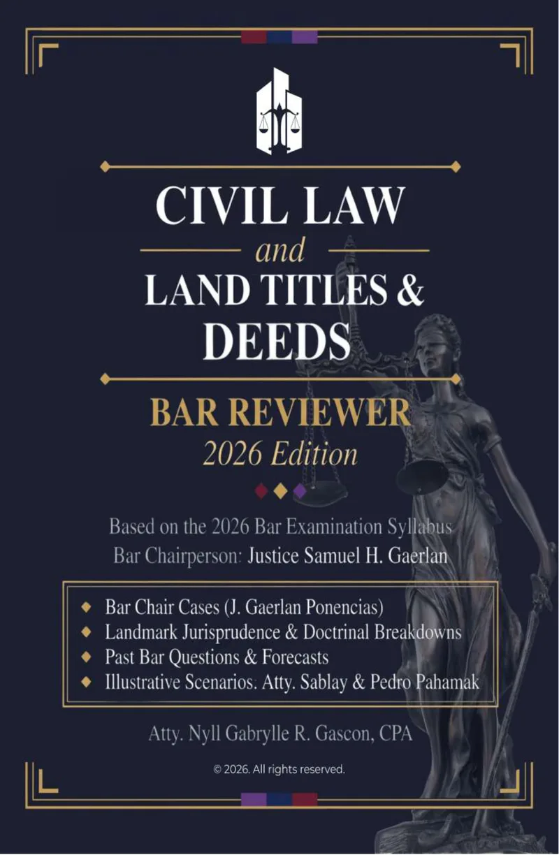 Civil Law, Land Titles & Deeds Bar Reviewer cover