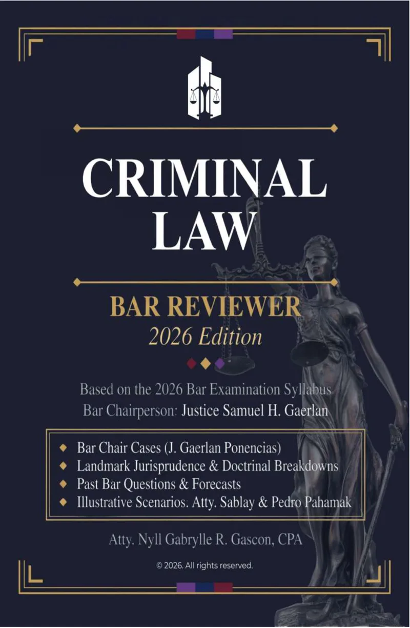 Criminal Law Bar Reviewer cover