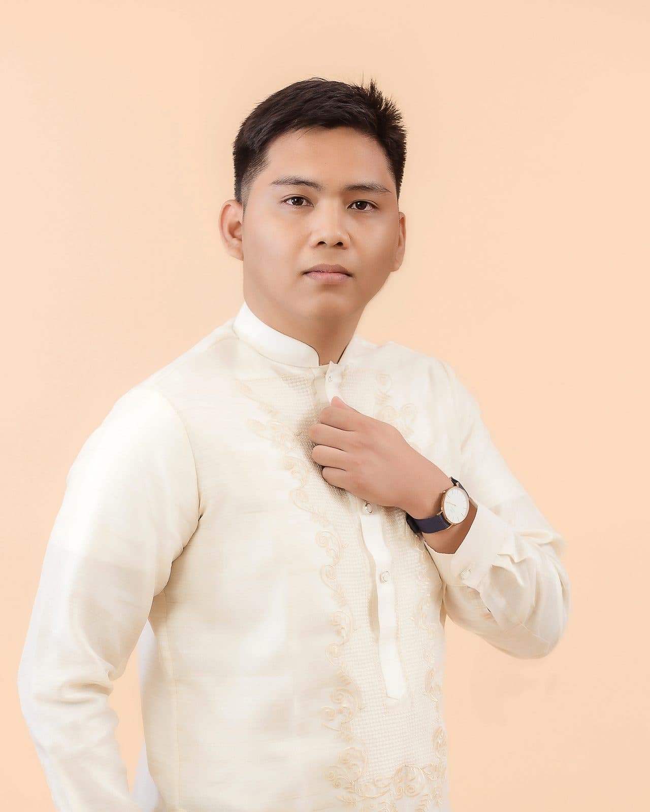 Studio portrait of Atty. Nyll Gabrylle R. Gascon, CPA, in a barong Tagalog